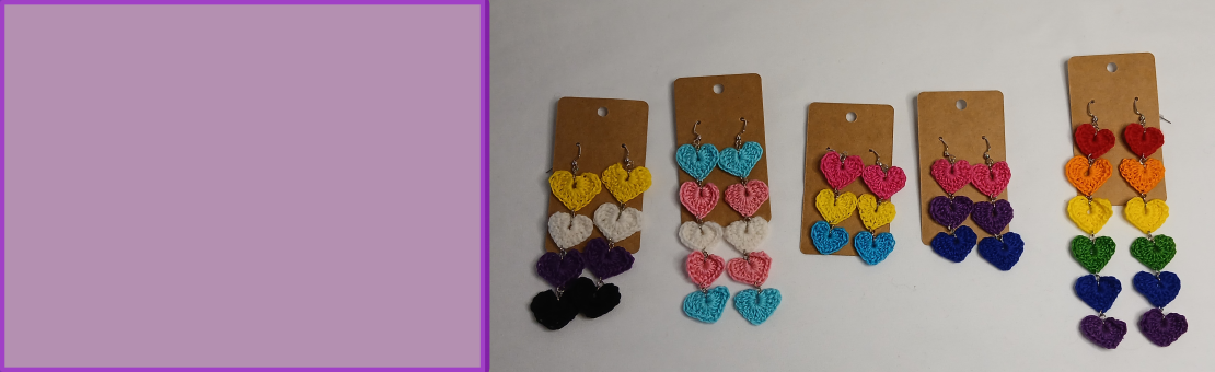 Hand made Crochet Earrings